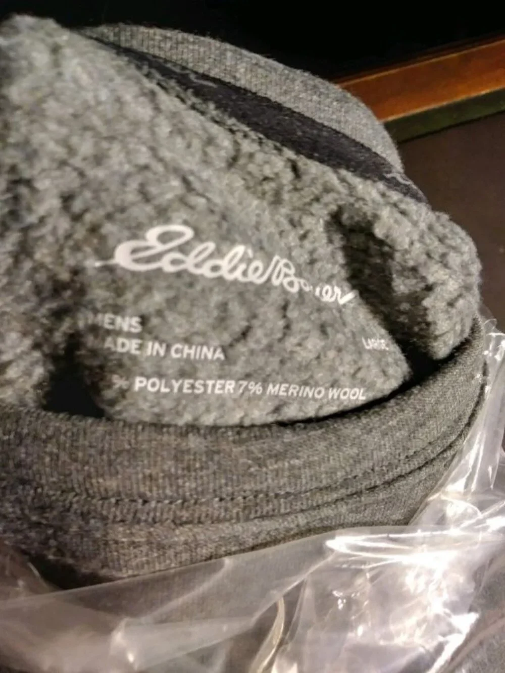 New Eddie Bauer Men's wool blend sweater Size L